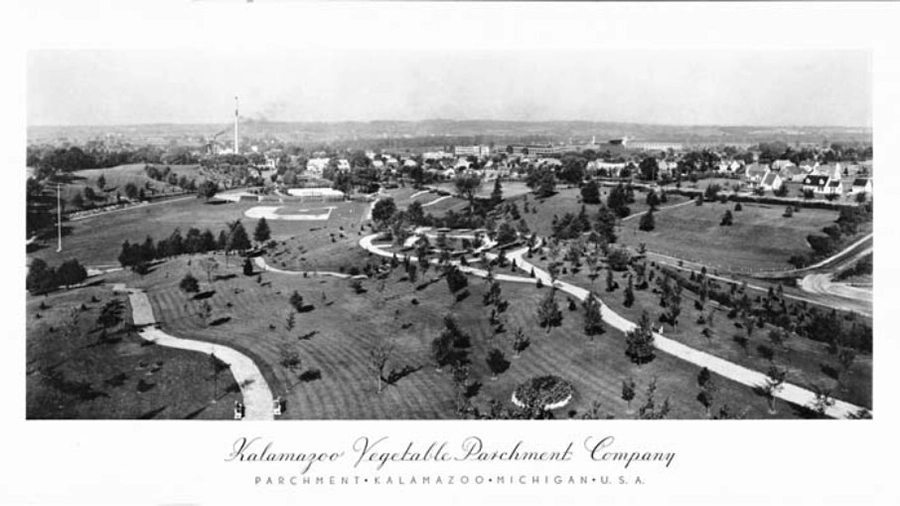 Imagem panorâmica da cidade de Parchment