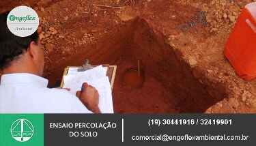 Ensaios de percolação no solo Ensaios de percolação no solo