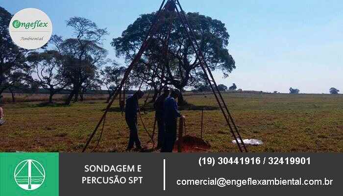 Sondagens a percussão SPT